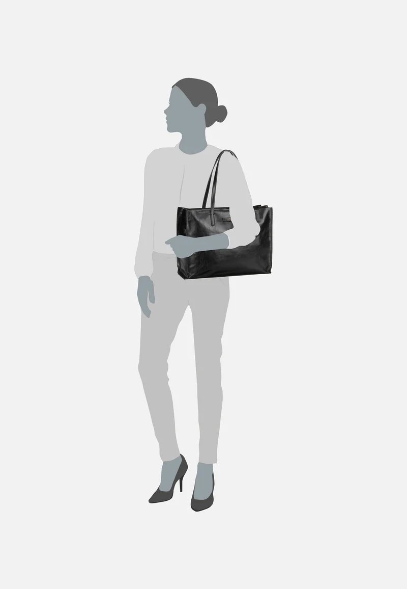 Mirra Shopping with Zip 1314 Nero/Oro - Shopper