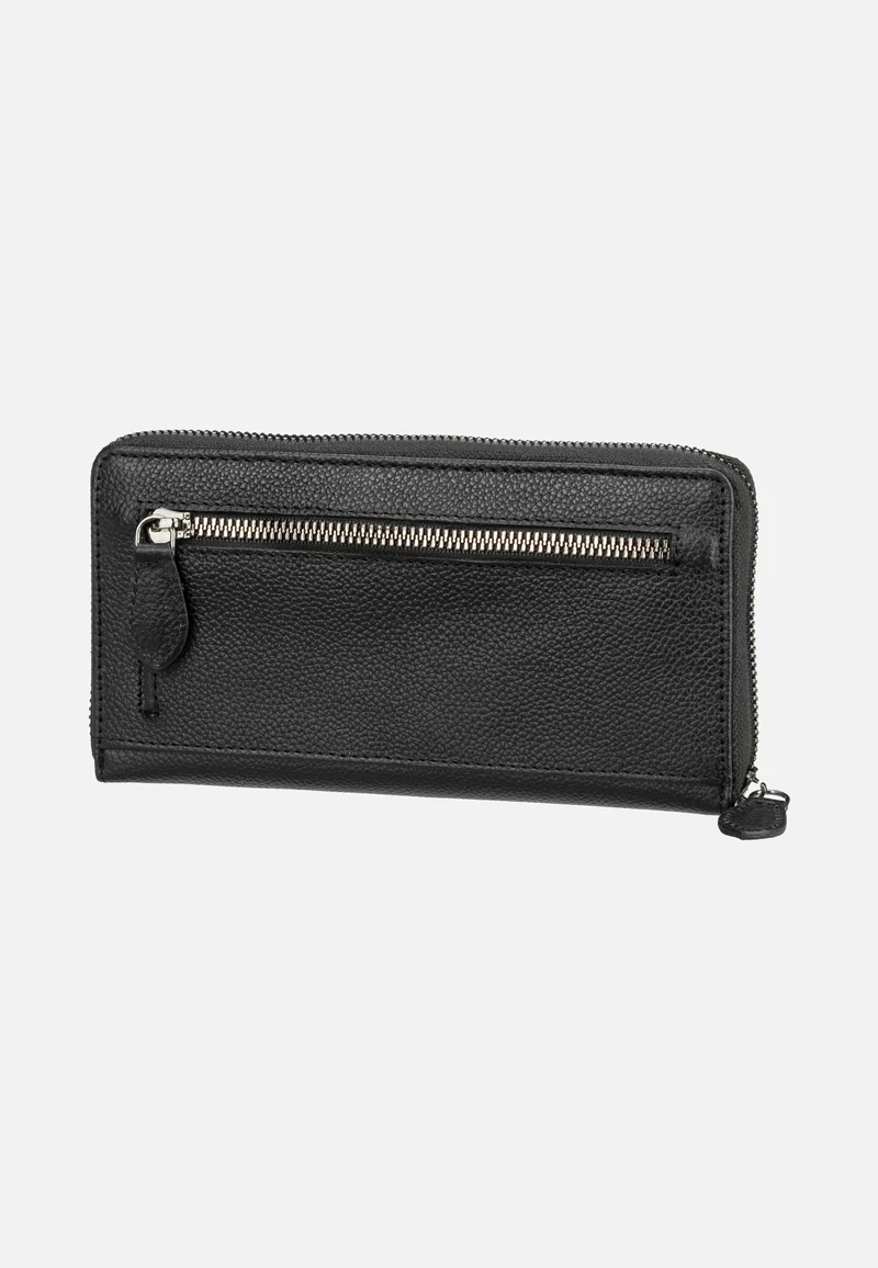 Bella Ladies Zip Longpurse Schwarz - Portemonnaie
