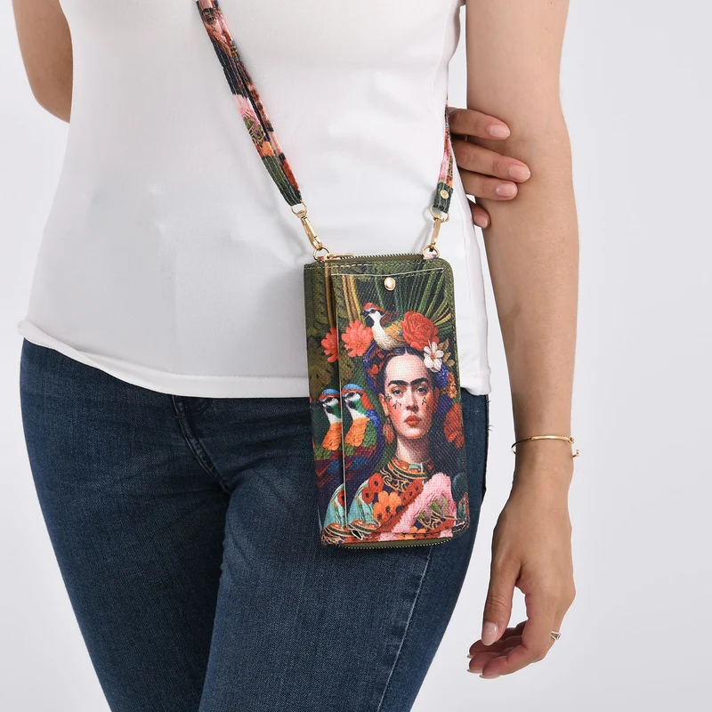 2-teiliges Taschenset - Shopper und Handytasche, ca. 40 x 12 x 35 cm (Shopper), ca. 20 x 11 x 2 cm (Handytasche), Sonnenblumen von Van Gogh