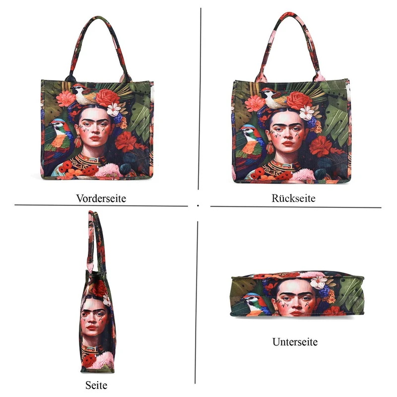 2-teiliges Taschenset - Shopper und Handytasche, ca. 40 x 12 x 35 cm (Shopper), ca. 20 x 11 x 2 cm (Handytasche), Sonnenblumen von Van Gogh