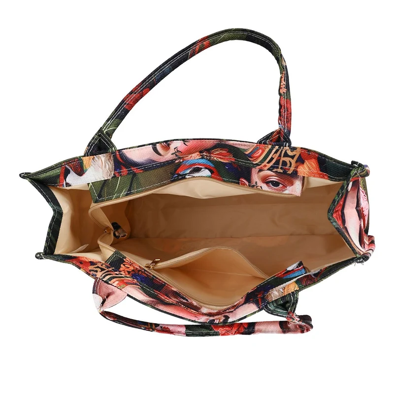 2-teiliges Taschenset - Shopper und Handytasche, ca. 40 x 12 x 35 cm (Shopper), ca. 20 x 11 x 2 cm (Handytasche), Sonnenblumen von Van Gogh