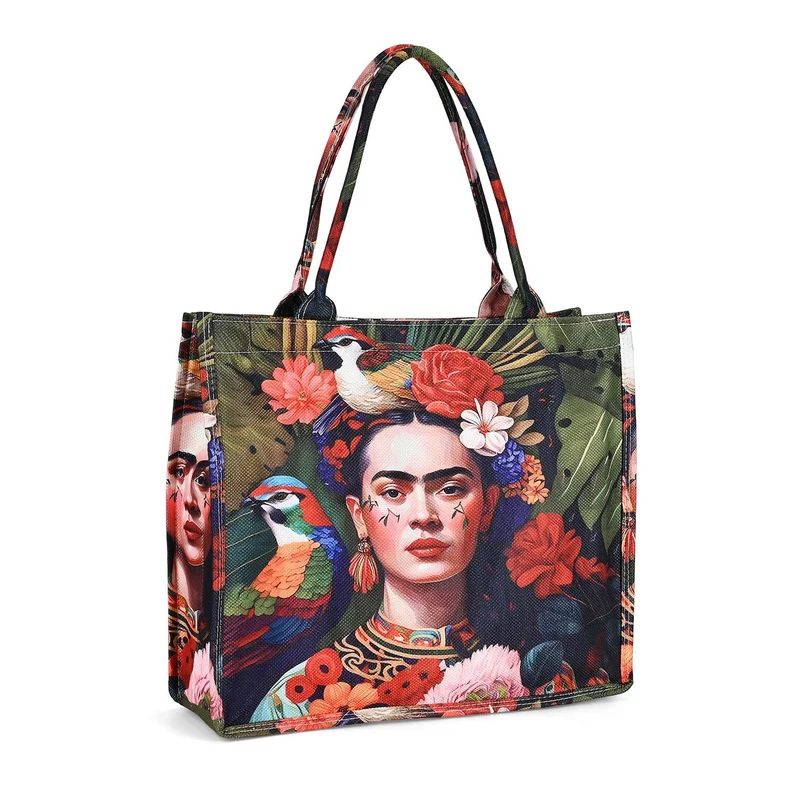 2-teiliges Taschenset - Shopper und Handytasche, ca. 40 x 12 x 35 cm (Shopper), ca. 20 x 11 x 2 cm (Handytasche), Sonnenblumen von Van Gogh