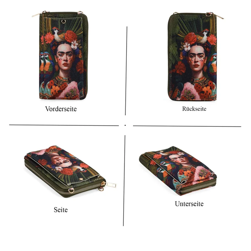 2-teiliges Taschenset - Shopper und Handytasche, ca. 40 x 12 x 35 cm (Shopper), ca. 20 x 11 x 2 cm (Handytasche), Sonnenblumen von Van Gogh