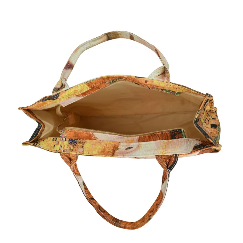 2-teiliges Taschenset - Shopper und Handytasche, ca. 40 x 12 x 35 cm (Shopper), ca. 20 x 11 x 2 cm (Handytasche), Sonnenblumen von Van Gogh