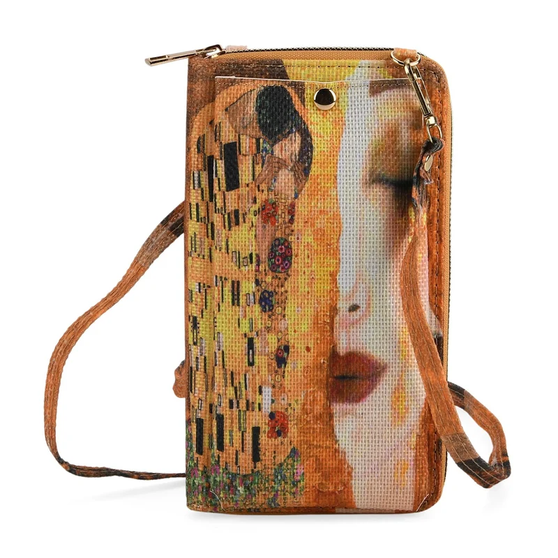2-teiliges Taschenset - Shopper und Handytasche, ca. 40 x 12 x 35 cm (Shopper), ca. 20 x 11 x 2 cm (Handytasche), Sonnenblumen von Van Gogh