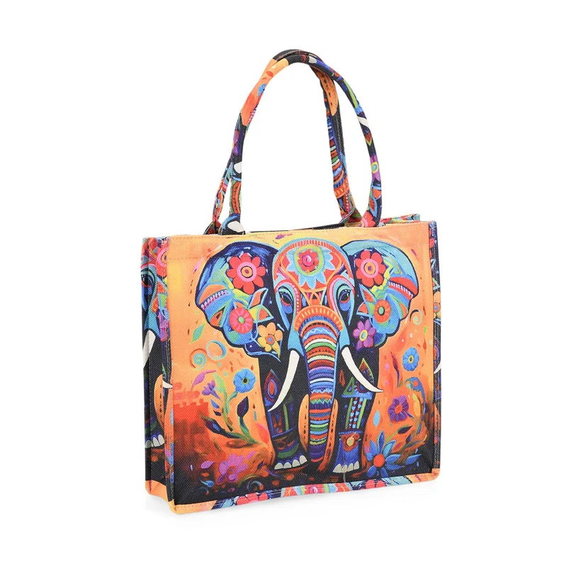 2-teiliges Taschenset - Shopper und Handytasche, ca. 40 x 12 x 35 cm (Shopper), ca. 20 x 11 x 2 cm (Handytasche), Sonnenblumen von Van Gogh