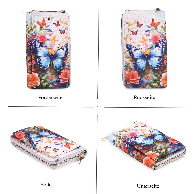 2-teiliges Taschenset - Shopper und Handytasche, ca. 40 x 12 x 35 cm (Shopper), ca. 20 x 11 x 2 cm (Handytasche), Sonnenblumen von Van Gogh