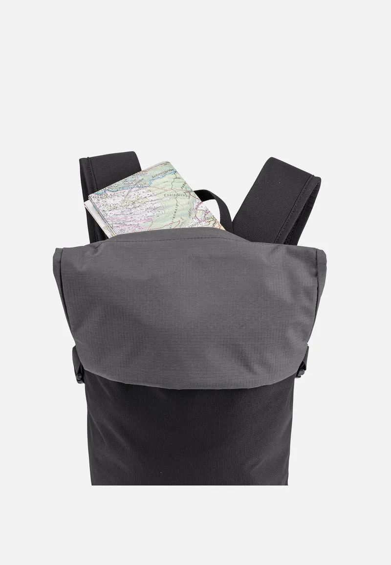 Unuk II Black - Rolltop Rucksack