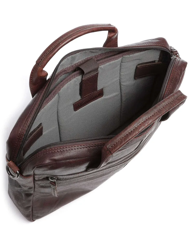 Spikes & Sparrow Bronco Aktentasche dark brown
