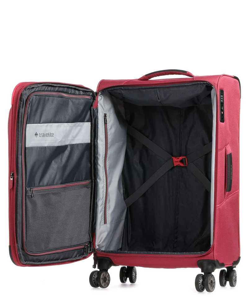 Travelite Skaii 4-Rollen Trolley Set abendrot