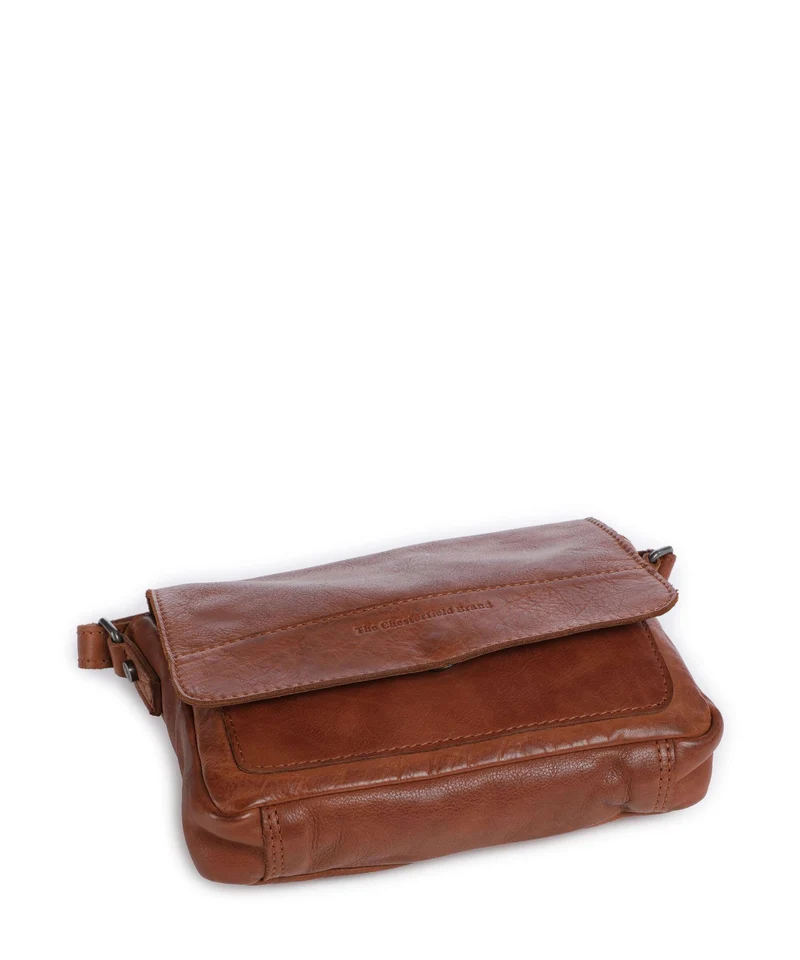 The Chesterfield Brand Washed Waxed Cow Ann Umhängetasche cognac