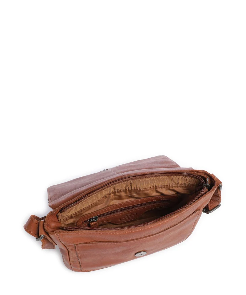 The Chesterfield Brand Washed Waxed Cow Ann Umhängetasche cognac