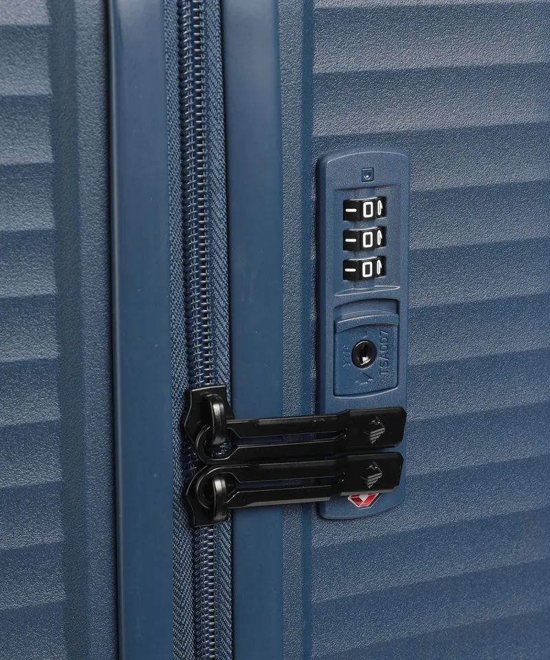 Travelite Air Stripe 4-Rollen Trolley Set navy