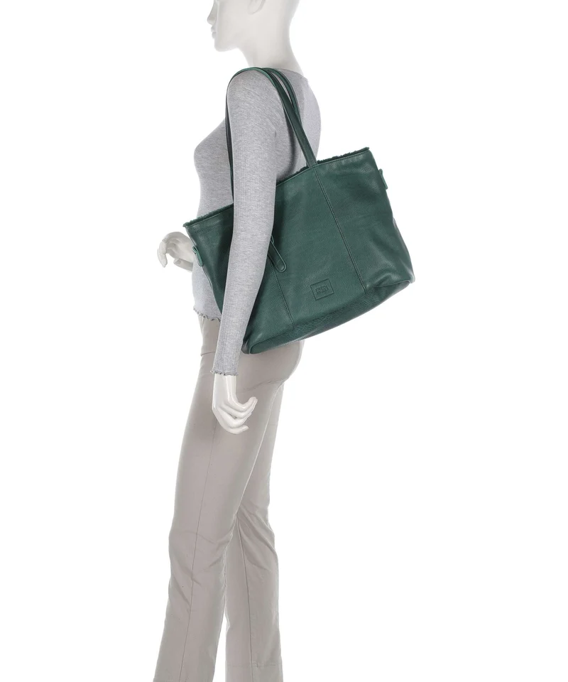 FredsBruder Inside Out Shopper petrol green