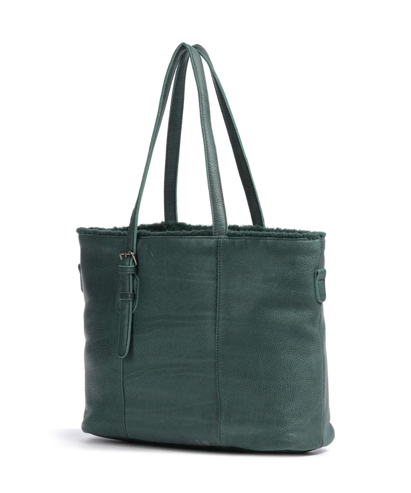 FredsBruder Inside Out Shopper petrol green