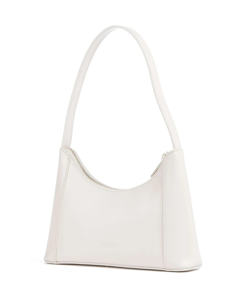 Furla Diamante Mini Schultertasche panna