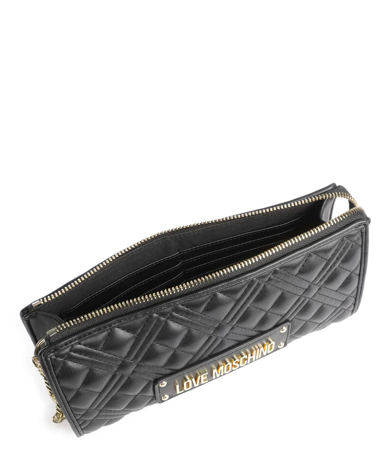 Love Moschino Quilted Schultertasche nero