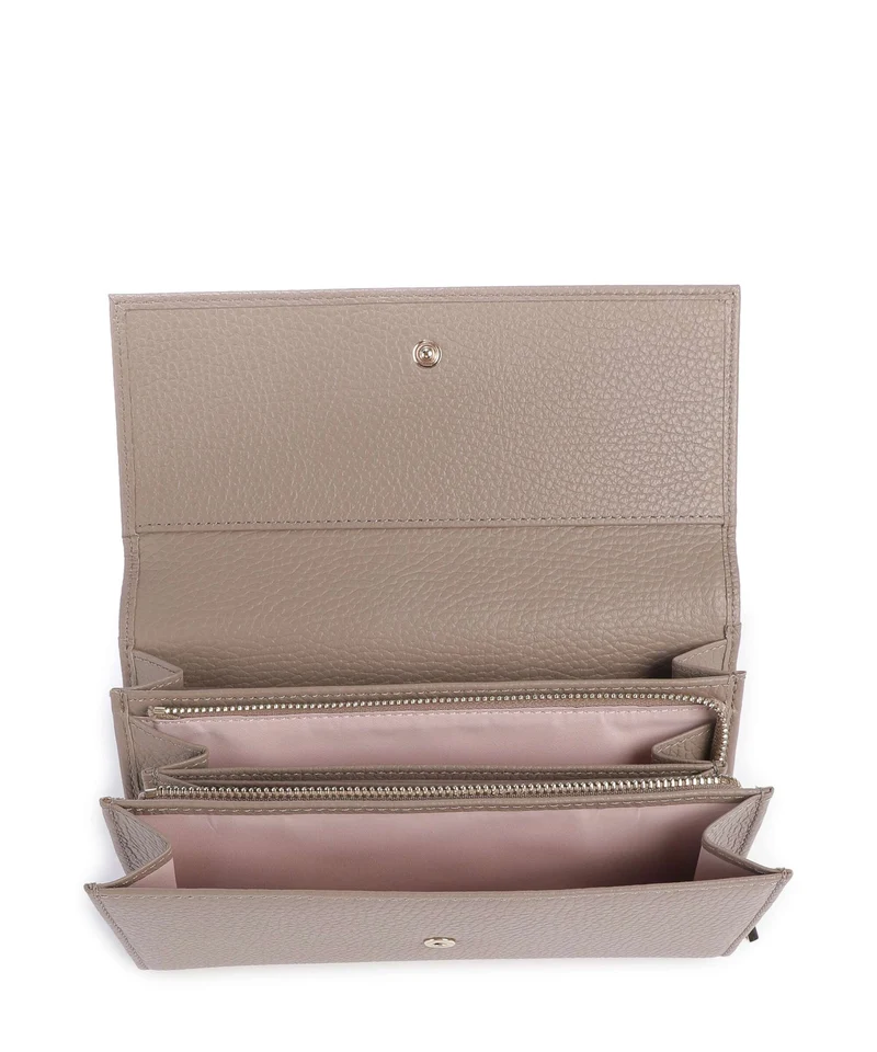 Coccinelle Metallic Soft Geldbörse warm taupe