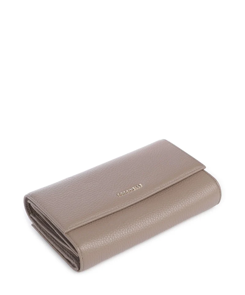 Coccinelle Metallic Soft Geldbörse warm taupe