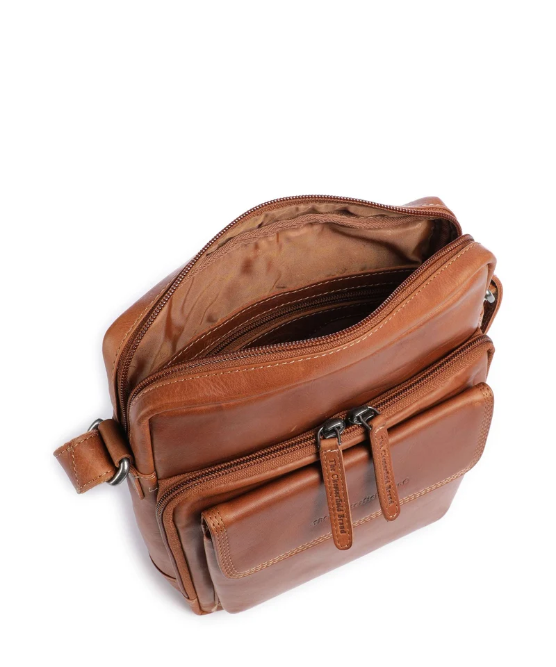 The Chesterfield Brand Wax Pull Up Cow Montira Umhängetasche cognac
