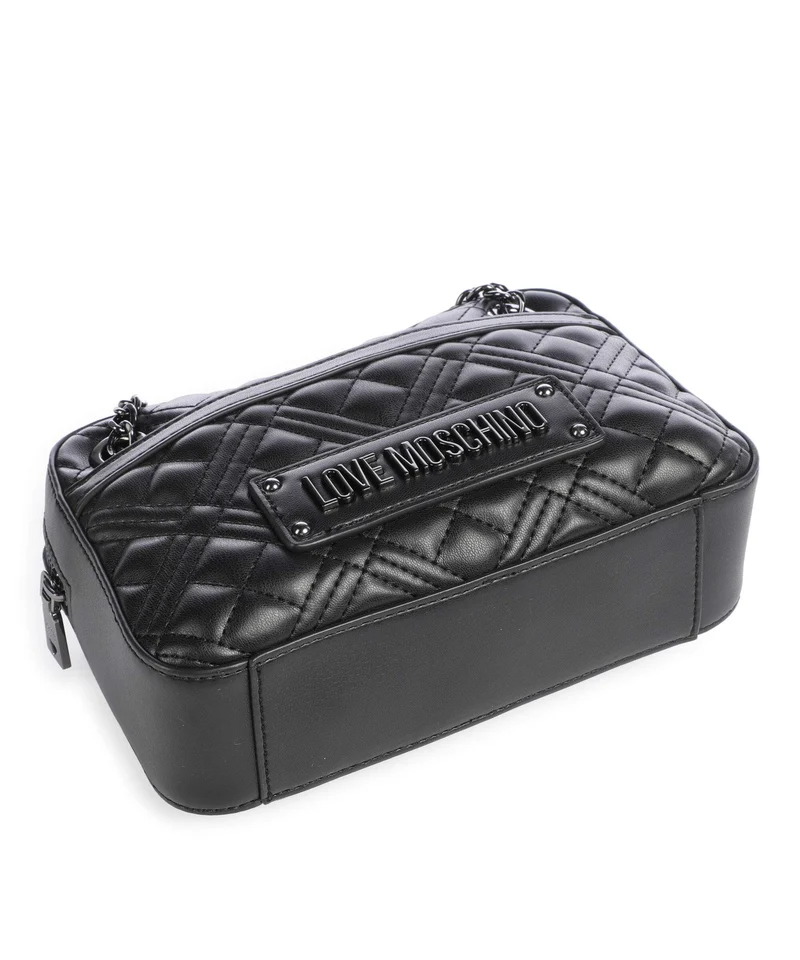 Love Moschino Quilted Schultertasche nero