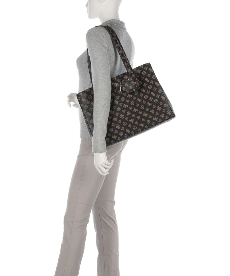 Guess Power Play Shopper mocha logo