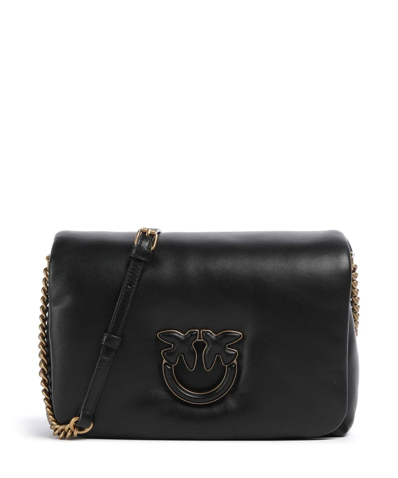 Pinko Love Click Puff Classic Umhängetasche nero/antique gold