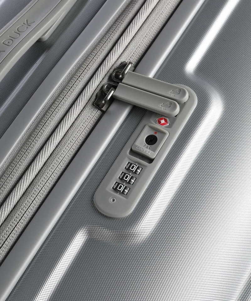 Mandarina Duck Logoduck+ 4-Rollen Trolley silver