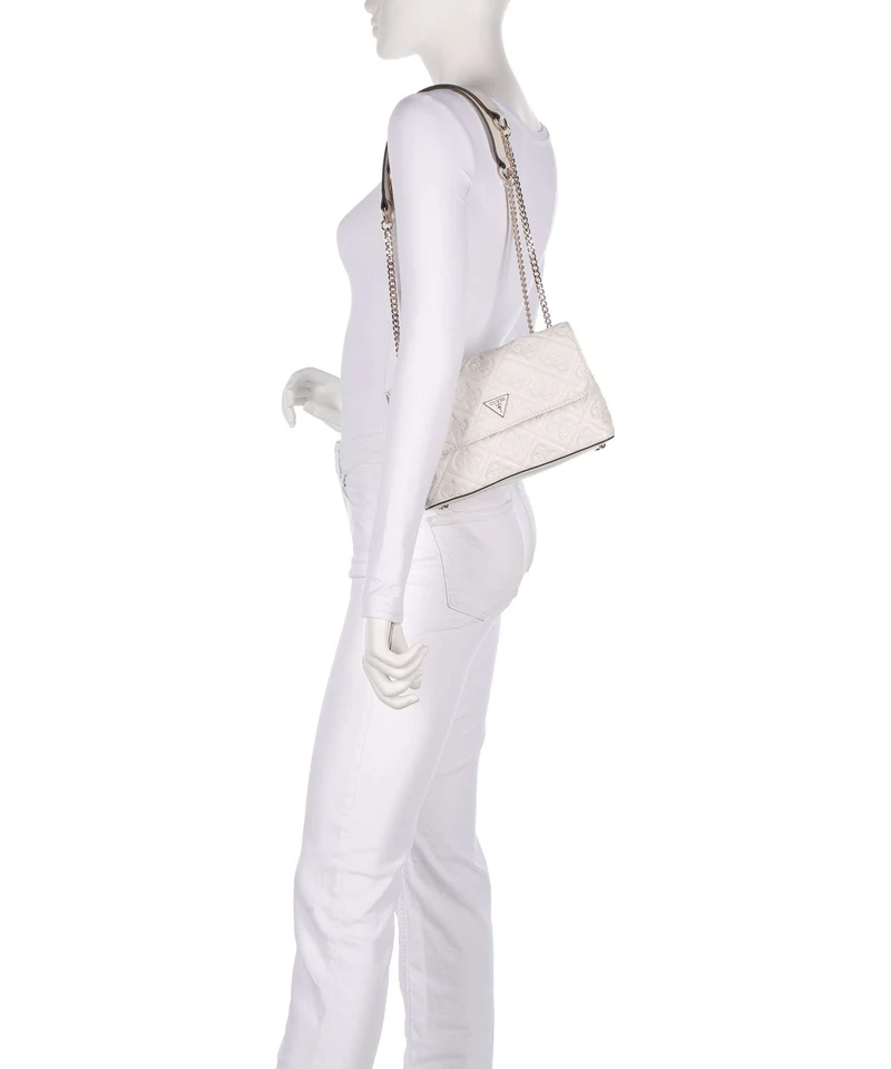Guess Adelasia Schultertasche offwhite