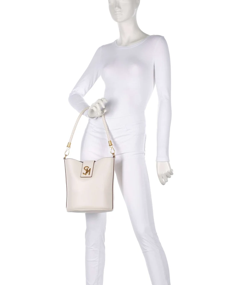 Steve Madden BARRIE Bucket Handtasche bone/gold
