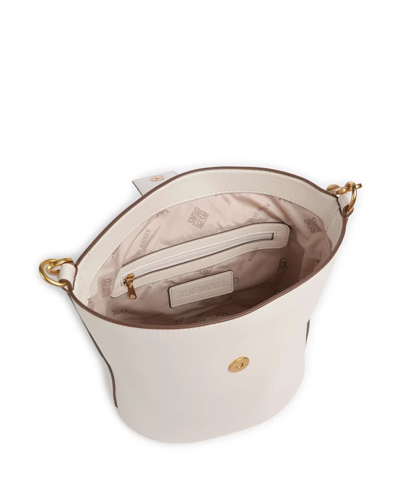 Steve Madden BARRIE Bucket Handtasche bone/gold
