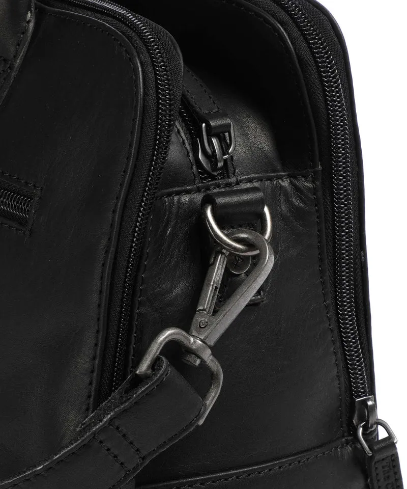 The Chesterfield Brand Wax Pull Up Cow Layton Handtasche black