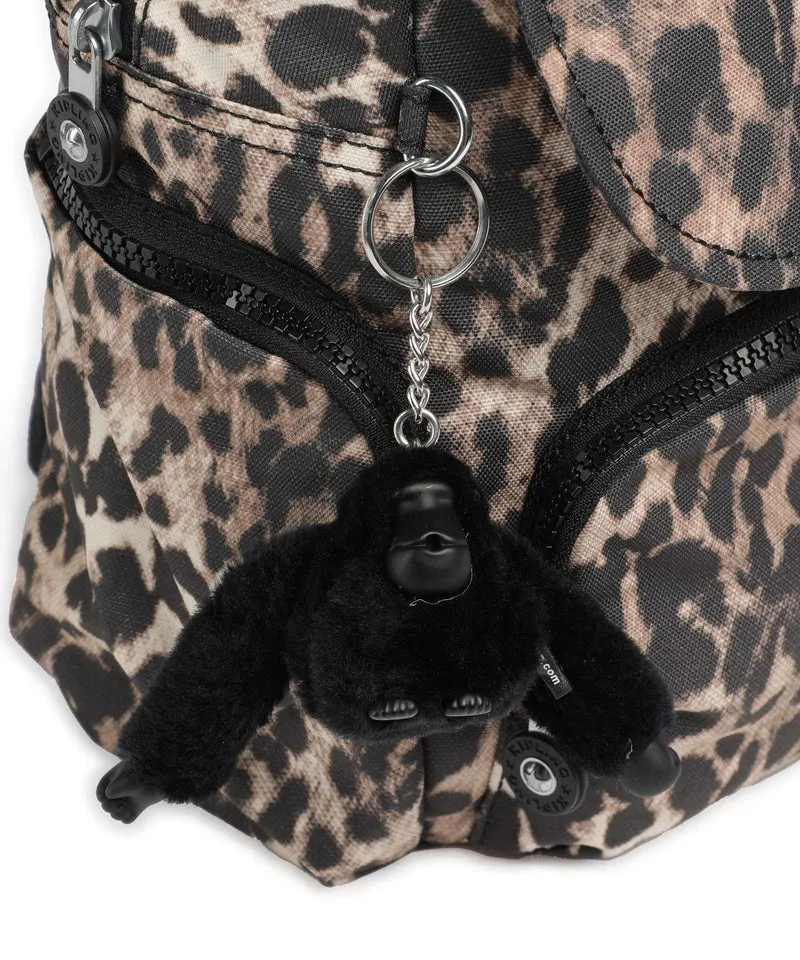 Kipling Basic City Zip Mini Rucksack wild leopard