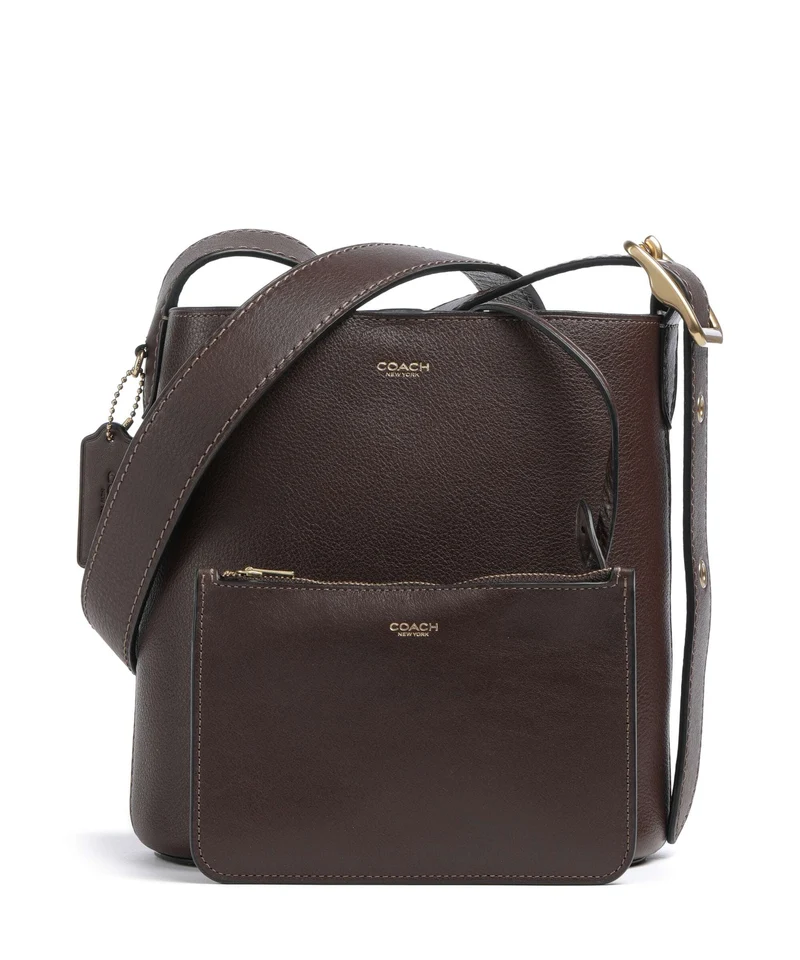 Coach Bleecker 21 Bucket Handtasche maple