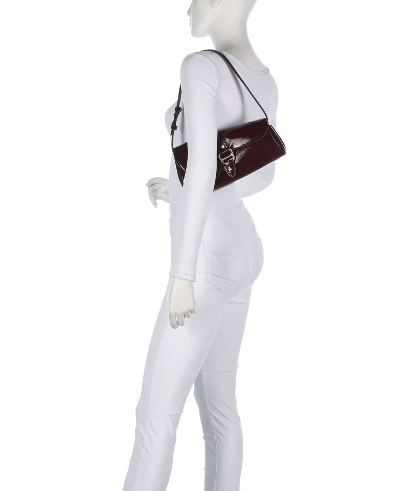 Lauren Ralph Lauren Tasha Medium Schultertasche dark garnet