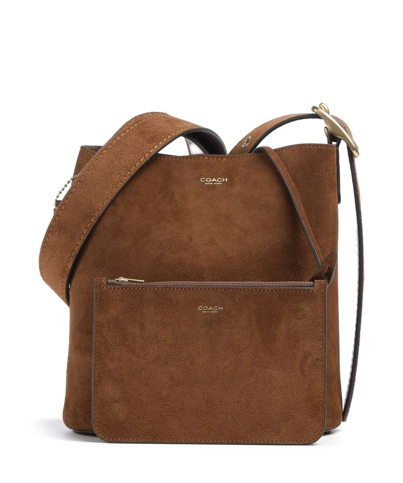 Coach Bleecker 21 Bucket Handtasche warm brown