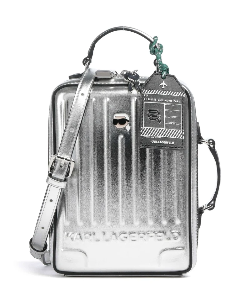 Karl Lagerfeld Ikon Umhängetasche silver