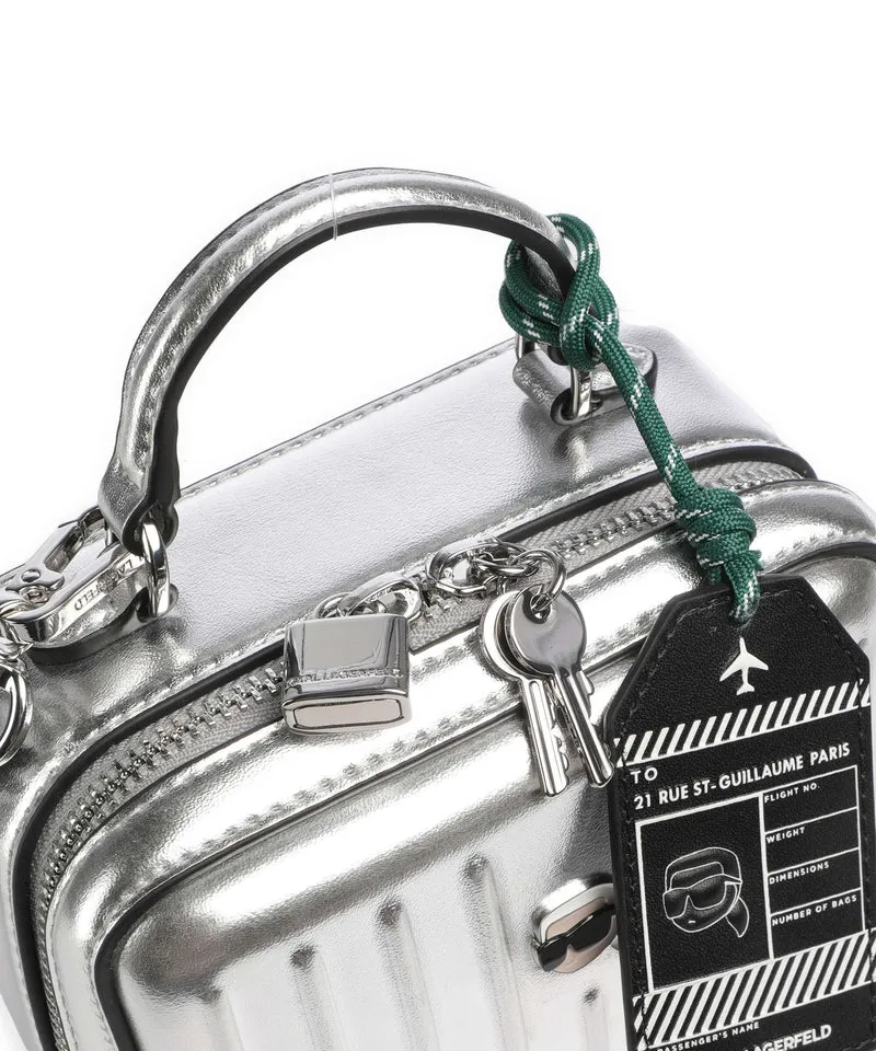 Karl Lagerfeld Ikon Umhängetasche silver