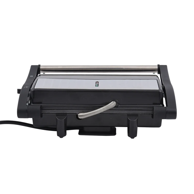 HOMESMART - 2 Scheiben-Kontaktgrill mit Antihaftbeschichtung, Größe 17,5x22,5x9,5 cm, Schwarz