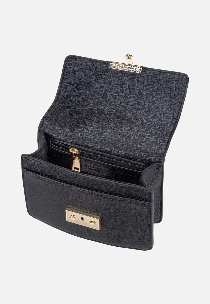 Roros Top Handle Black/Gold - Abendtasche
