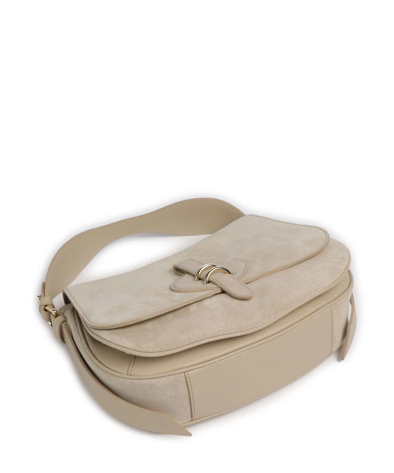 Coccinelle Mavery Suede Handtasche sandshell