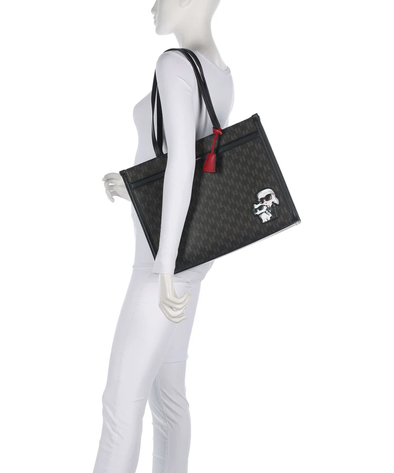 Karl Lagerfeld Ikon Monogram Shopper brown/kl mono