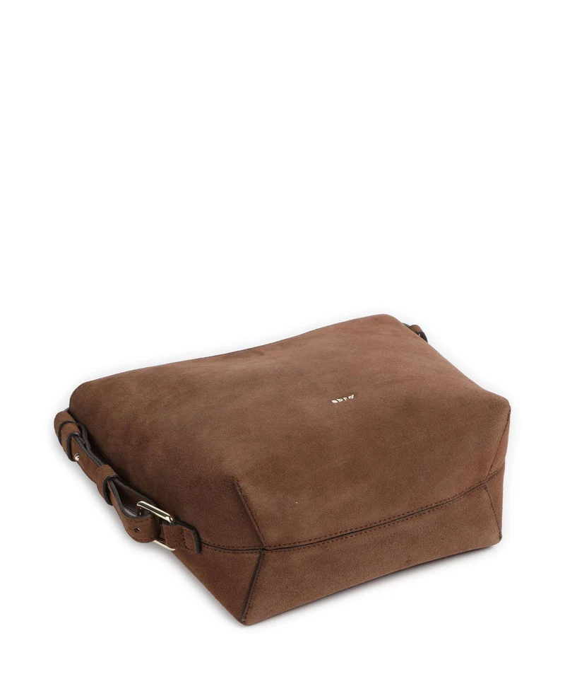 Abro Suede Cosmo Umhängetasche wood