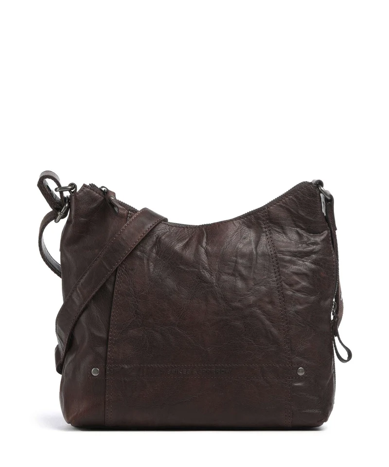 Spikes & Sparrow Bronco Jessyca Umhängetasche dark brown