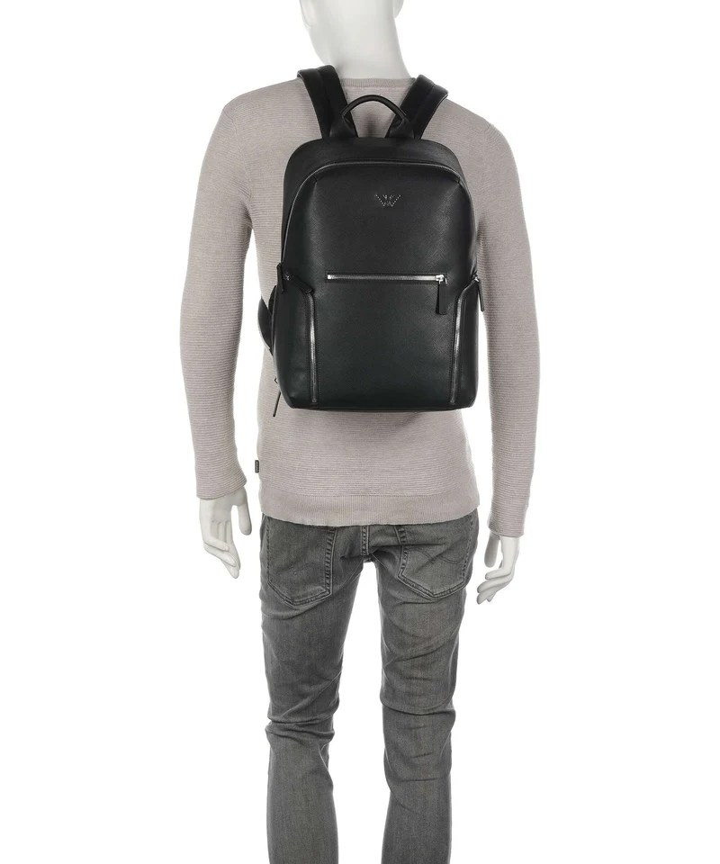 Emporio Armani Business Regenerated Rucksack black