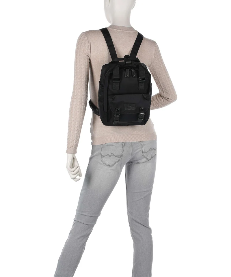 Doughnut Black Series Macaroon Mini Rucksack black