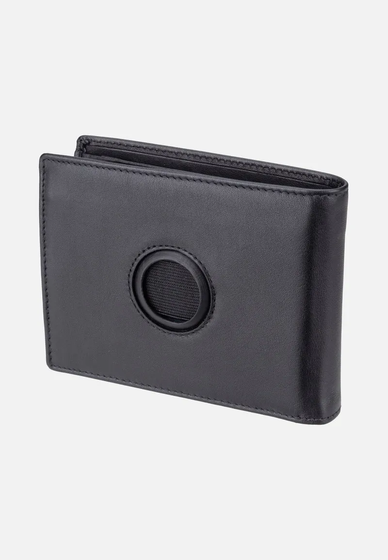 Romeo Airtag Wallet With Flap Black - Portemonnaie