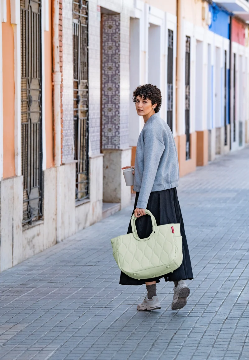 Loopshopper L Puffer Iced Matcha - Einkaufskorb