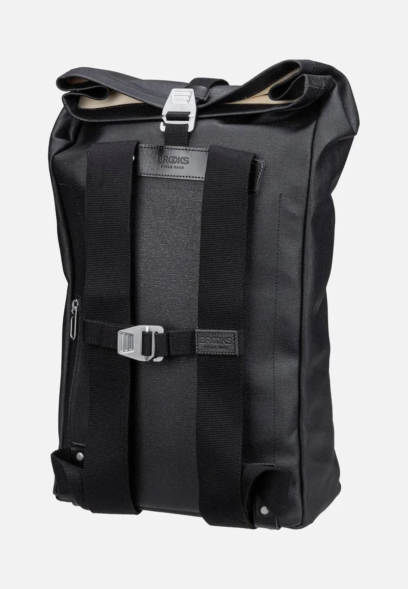 Pickwick Cotton Canvas 26 L Black - Rolltop Rucksack