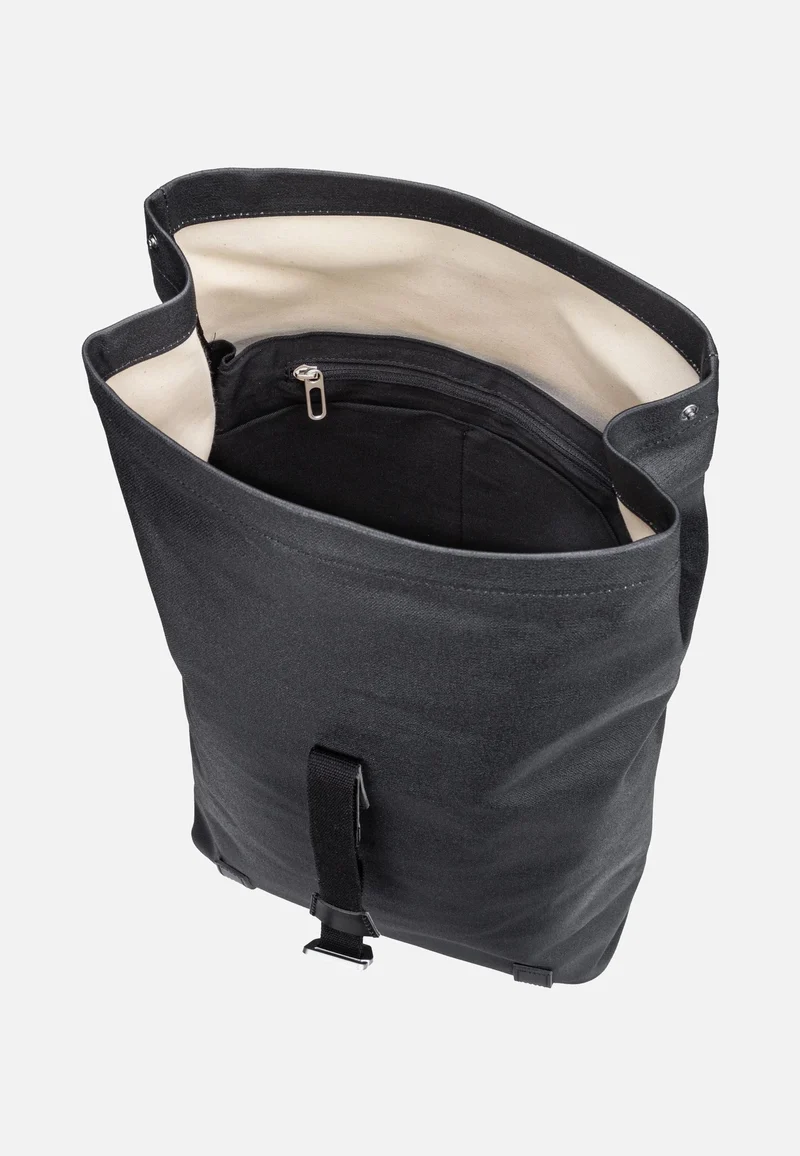 Pickwick Cotton Canvas 26 L Black - Rolltop Rucksack